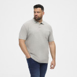99011 NORTH Polo Shirt Grey Melange