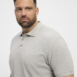 99011 NORTH Polo Shirt Grey Melange