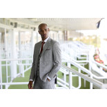 MARON - Skopes Blazer Fine Check Stone/Blue