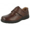 DB Bahamas Velcro Wide fit shoe Brown
