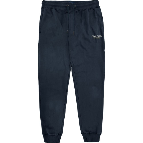 MPAN-58 Terry Fleece Pants With Elastic Waistband and Hem Navy