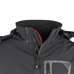 39 - Soft Shell Performance Jacket - Detachable Hood Black