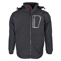 39 - Soft Shell Performance Jacket - Detachable Hood Black