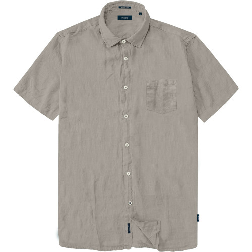 S/S Linen Mix Shirt STONE