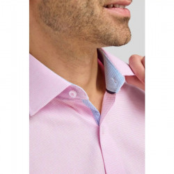 4231 - BIRDS EYE WEAVE SHIRT PINK