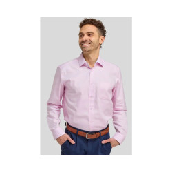 BIRDS EYE WEAVE SHIRT PINK