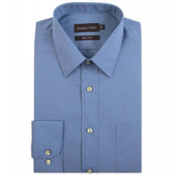 3300 - Double Two easy care Plain Office Blue