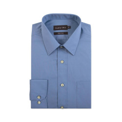 3300 - Double Two easy care Plain Office Blue