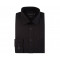 3300 - Double Two easy care Plain Office Shirt Black