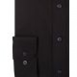 3300 - Double Two easy care Plain Office Shirt Black