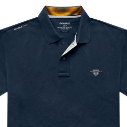 P295 Detailed Polo Navy Blue