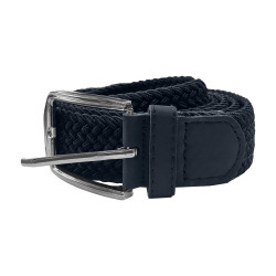 Braided Elastic Belt Navy 3.5cm wide