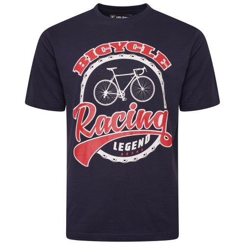 Motorcycle/Cycle Print Tee Navy