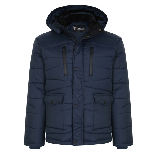 Kam KV119 - Lightweight Quilted Jacket INDIGO