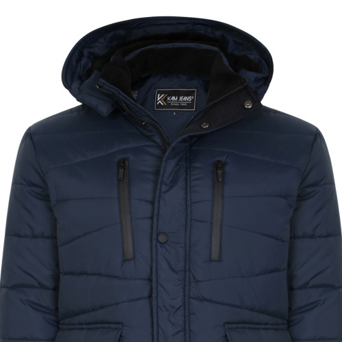 Kam KV119 - Lightweight Quilted Jacket INDIGO